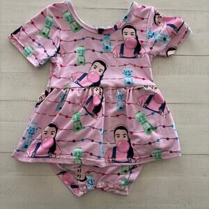 Ms Rachel Icky Sticky Bubblegum Skirted Bubble Madelyns Unique Boutique EUC 2T